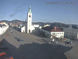 Náměstí, koste sv. Markéty