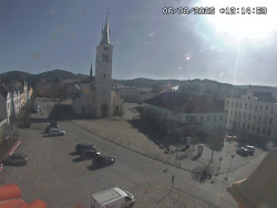 Náměstí, koste sv. Markéty