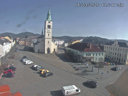 Náměstí, koste sv. Markéty