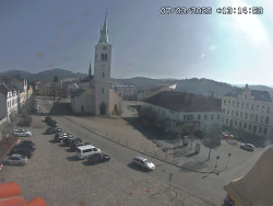 Náměstí, koste sv. Markéty