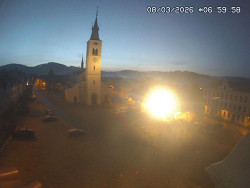 Náměstí, koste sv. Markéty