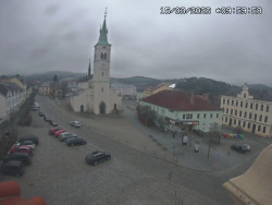 Náměstí, koste sv. Markéty