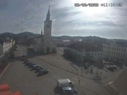 Náměstí, koste sv. Markéty