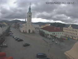 Náměstí, koste sv. Markéty