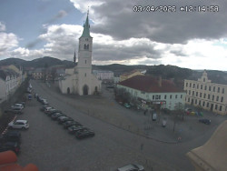 Náměstí, koste sv. Markéty