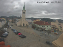 Náměstí, koste sv. Markéty