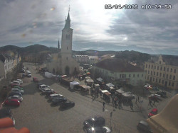 Náměstí, koste sv. Markéty