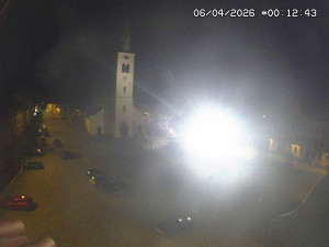 Město Kašperské Hory - Náměstí, koste sv. Markéty - 6.4.2026 v 00:15