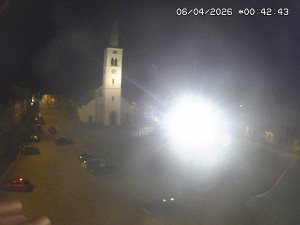 Město Kašperské Hory - Náměstí, koste sv. Markéty - 6.4.2026 v 00:45