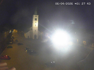 Město Kašperské Hory - Náměstí, koste sv. Markéty - 6.4.2026 v 01:30