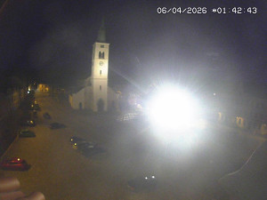 Město Kašperské Hory - Náměstí, koste sv. Markéty - 6.4.2026 v 01:45