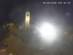 Město Kašperské Hory - Náměstí, koste sv. Markéty - 6.4.2026 v 02:45