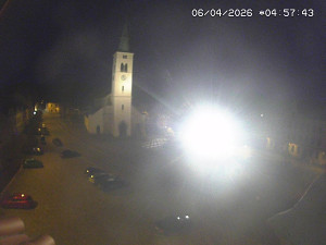 Město Kašperské Hory - Náměstí, koste sv. Markéty - 6.4.2026 v 05:00