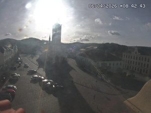 Město Kašperské Hory - Náměstí, koste sv. Markéty - 6.4.2026 v 08:45