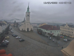 Náměstí, koste sv. Markéty