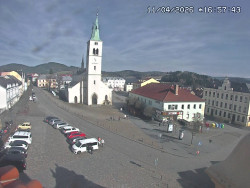 Náměstí, koste sv. Markéty