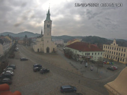 Náměstí, koste sv. Markéty