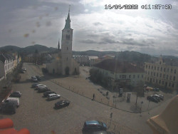 Náměstí, koste sv. Markéty