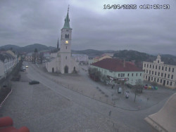 Náměstí, koste sv. Markéty