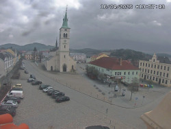 Náměstí, koste sv. Markéty