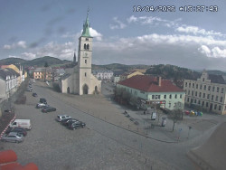 Náměstí, koste sv. Markéty