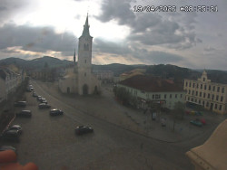 Náměstí, koste sv. Markéty