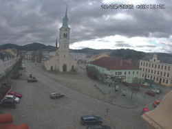 Náměstí, koste sv. Markéty