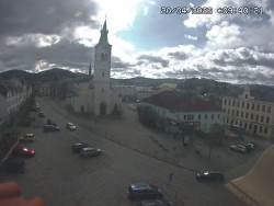 Náměstí, koste sv. Markéty