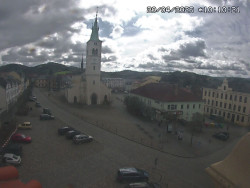 Náměstí, koste sv. Markéty