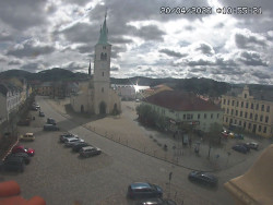 Náměstí, koste sv. Markéty