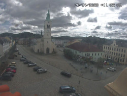 Náměstí, koste sv. Markéty