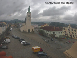 Náměstí, koste sv. Markéty