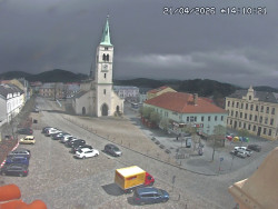 Náměstí, koste sv. Markéty