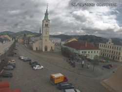 Náměstí, koste sv. Markéty