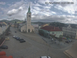 Náměstí, koste sv. Markéty