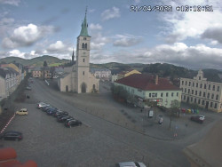 Náměstí, koste sv. Markéty