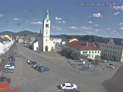 Náměstí, koste sv. Markéty