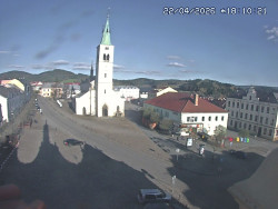 Náměstí, koste sv. Markéty