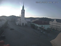 Náměstí, koste sv. Markéty