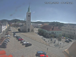 Náměstí, koste sv. Markéty