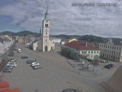 Náměstí, koste sv. Markéty