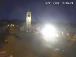 Náměstí, koste sv. Markéty