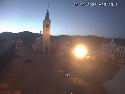 Náměstí, koste sv. Markéty