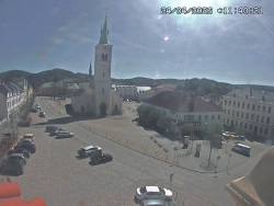 Náměstí, koste sv. Markéty