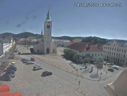 Náměstí, koste sv. Markéty