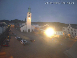 Náměstí, koste sv. Markéty