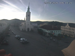 Náměstí, koste sv. Markéty