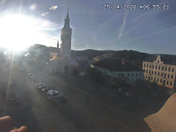 Náměstí, koste sv. Markéty