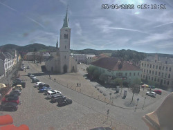 Náměstí, koste sv. Markéty