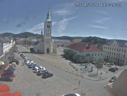 Náměstí, koste sv. Markéty